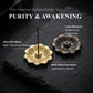 Purity & Awakening Burner Set (Includes Incense Sticks) - Ultra-Slim Metal Lotus