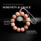 Serenity & Grace – Peach Bodhi Root & Lotus Talisman Strap
