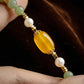 Serenity & Protection – Hetian Jade & Amber Vintage Talisman Strap