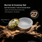 Serenity in the Palm – Mini White Glazed Liuli Incense Burner Set(Incense Included)