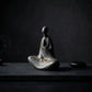 Stillness & Emptiness – Handcrafted Cast Iron Faceless Buddha Statue