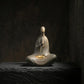 Stillness & Emptiness – Handcrafted Cast Iron Faceless Buddha Statue