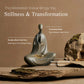 Stillness & Emptiness – Handcrafted Cast Iron Faceless Buddha Statue