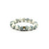 A Tibetan Bracelet featuring beads in soft shades of light blue and white, creating a soothing visual effect. Among these beads, there&