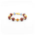 A Tibetan Five Elements Aromatherapy Bracelet, meticulously handcrafted. It features deep - red incense beads interspersed with light - blue beads, complemented by elegant gold - toned accents. Among them, a particularly eye - catching bead is adorned with colorful traditional patterns. This bracelet is thought to bring blessings, cleanse energy, and restore inner balance, embodying ancient Tibetan craftsmanship. 