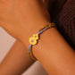 Gourd & Turquoise Tibetan Harmony Double Bracelet for Luck & Protection on a wrist.