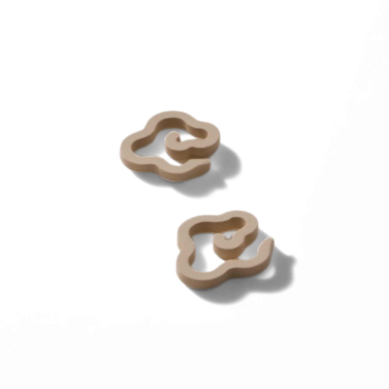 Pair of Tibetan Feng Shui incense slices in a cloud shape, crafted for purification, spiritual balance, and calming energy.