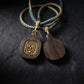 Wealth Blessing – Handwoven Tibetan Zashi Lhamo Wood Carving Necklace