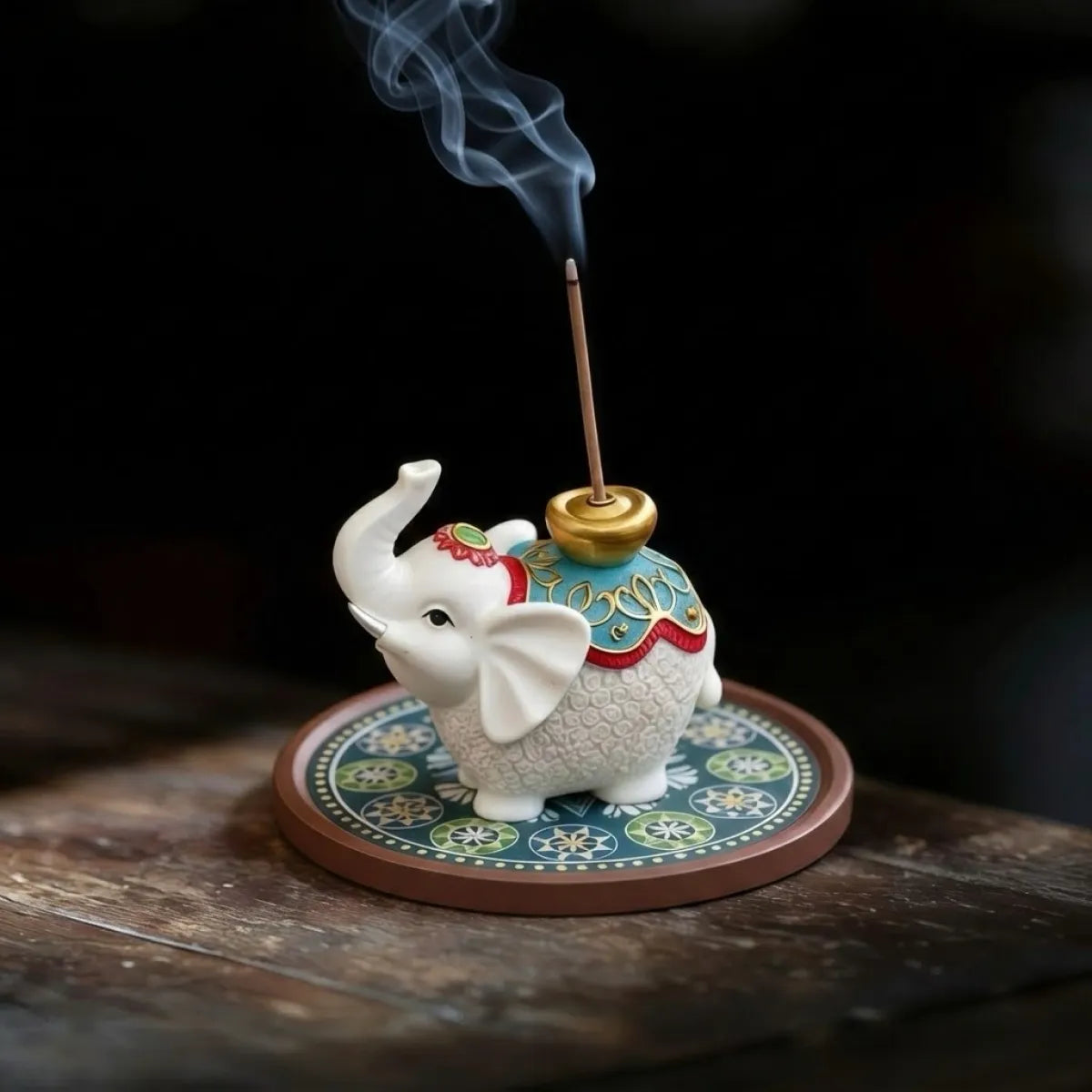 White Elephant Fortune – Incense Holder & Tray Set