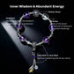 Wisdom & Abundance – Vajra Bell Amethyst & Citrine Bracelet