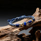 Wisdom & Protection – Lapis Lazuli Woven Bracelet
