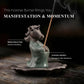 Manifestation & Momentum Burner Set (Includes Incense Sticks) - Wishful Foal Ceramic Horse