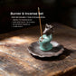 Manifestation & Momentum Burner Set (Includes Incense Sticks) - Wishful Foal Ceramic Horse