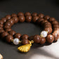 Peace & Harmony – Tibetan Incense Beads with Pearl Bracelet