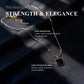 Strength & Elegance - Black CZ Cube Necklace