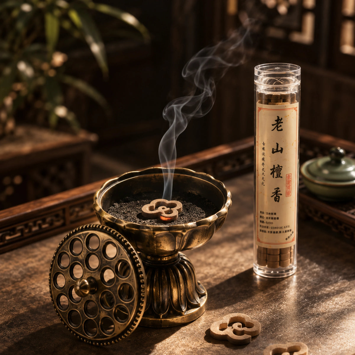 Traditional incense slices