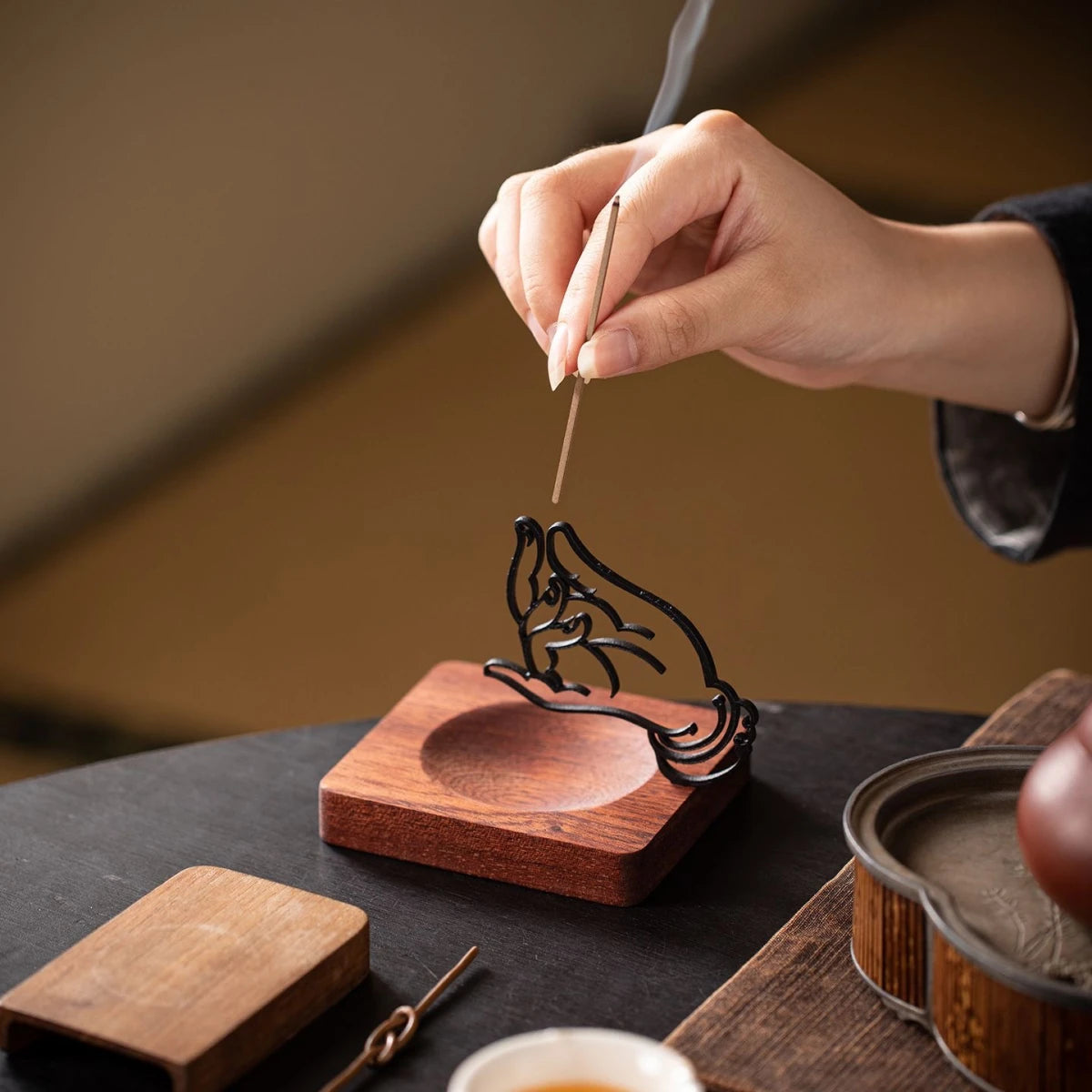 Serenity & Blessings – Buddhist Mudra Incense Holder