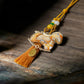 Prosperity & Swift Fortune – Embroidered Zodiac Horse Car Charm