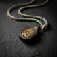 Wealth Blessing – Handwoven Tibetan Zashi Lhamo Wood Carving Necklace