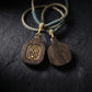 Wealth Blessing – Handwoven Tibetan Zashi Lhamo Wood Carving Necklace