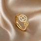 Wealth & Prosperity – Fortune Disc Adjustable Open Ring