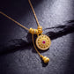 Fortune Alignment – Eight-Treasure Compass Gourd Tassel Necklace