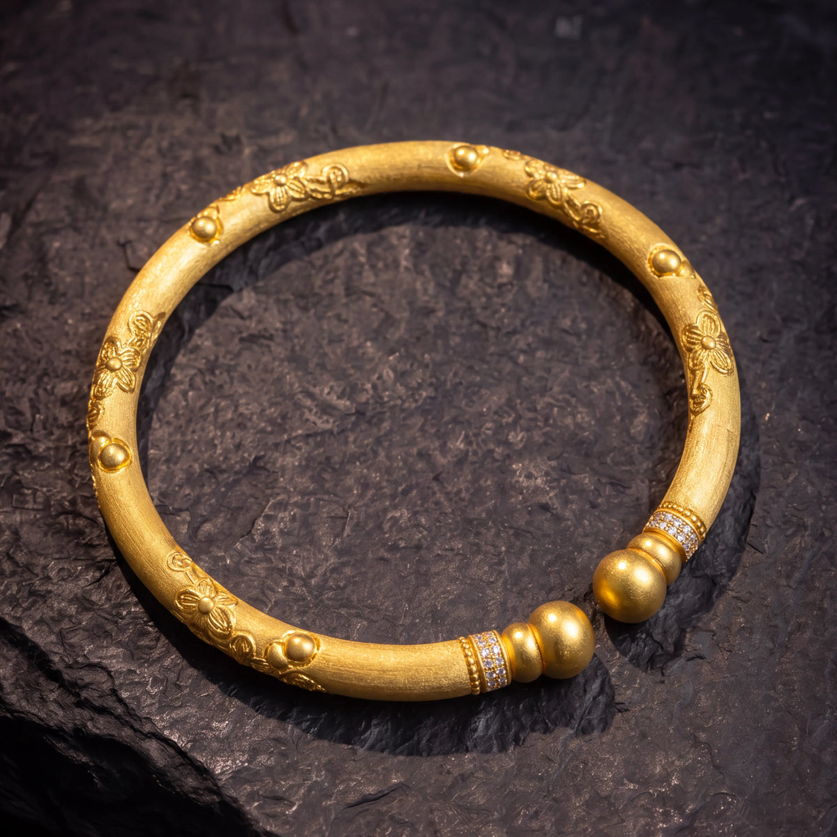 Fortune Blossom – Double Gourd Sakura Bracelet