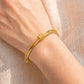 Abundance Flow – Chinese Coiling Ice Sparkle Cuff Bracelet