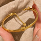 Abundance Flow – Chinese Coiling Ice Sparkle Cuff Bracelet