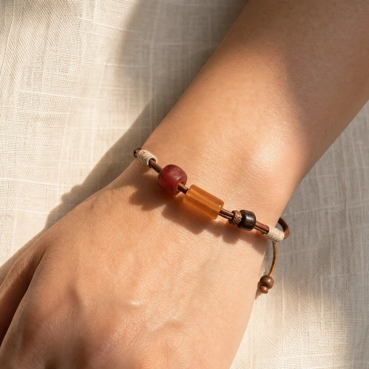 Grounding & Renewal – Autumn Glow Liuli Bracelet