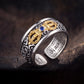 Protection & Peace – Cloud Motif Vajra Open Ring