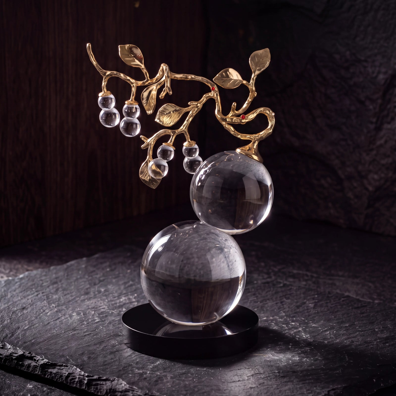 Wealth & Success – Crystal Fortune Gourd Ornament