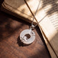 Peace & Longevity – Ginkgo White Chalcedony Peace Buckle Necklace