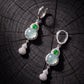 Protection & Blessings – Green Chalcedony Gourd Earrings