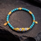 Protection & Blessings – Turquoise Blossom Charm Bracelet