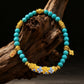 Protection & Blessings – Turquoise Blossom Charm Bracelet