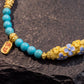 Protection & Blessings – Turquoise Blossom Charm Bracelet