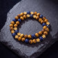Wisdom & Courage – Lapis Lazuli & Tiger’s Eye Double-Wrap Bracelet