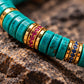 Protection & Peace – Himalayan Sky Turquoise Disc Bracelet