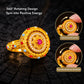 Wealth & Success – Golden Fortune Rotating Floral Open Ring