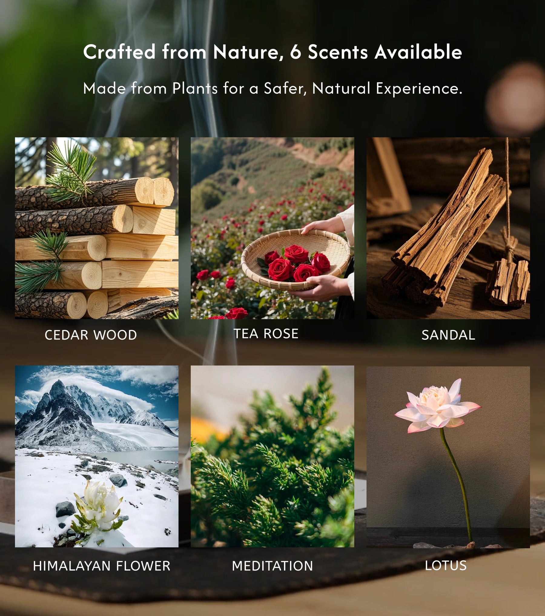 Calm & Clarity – Eastern Aromatic Incense Cones description 2