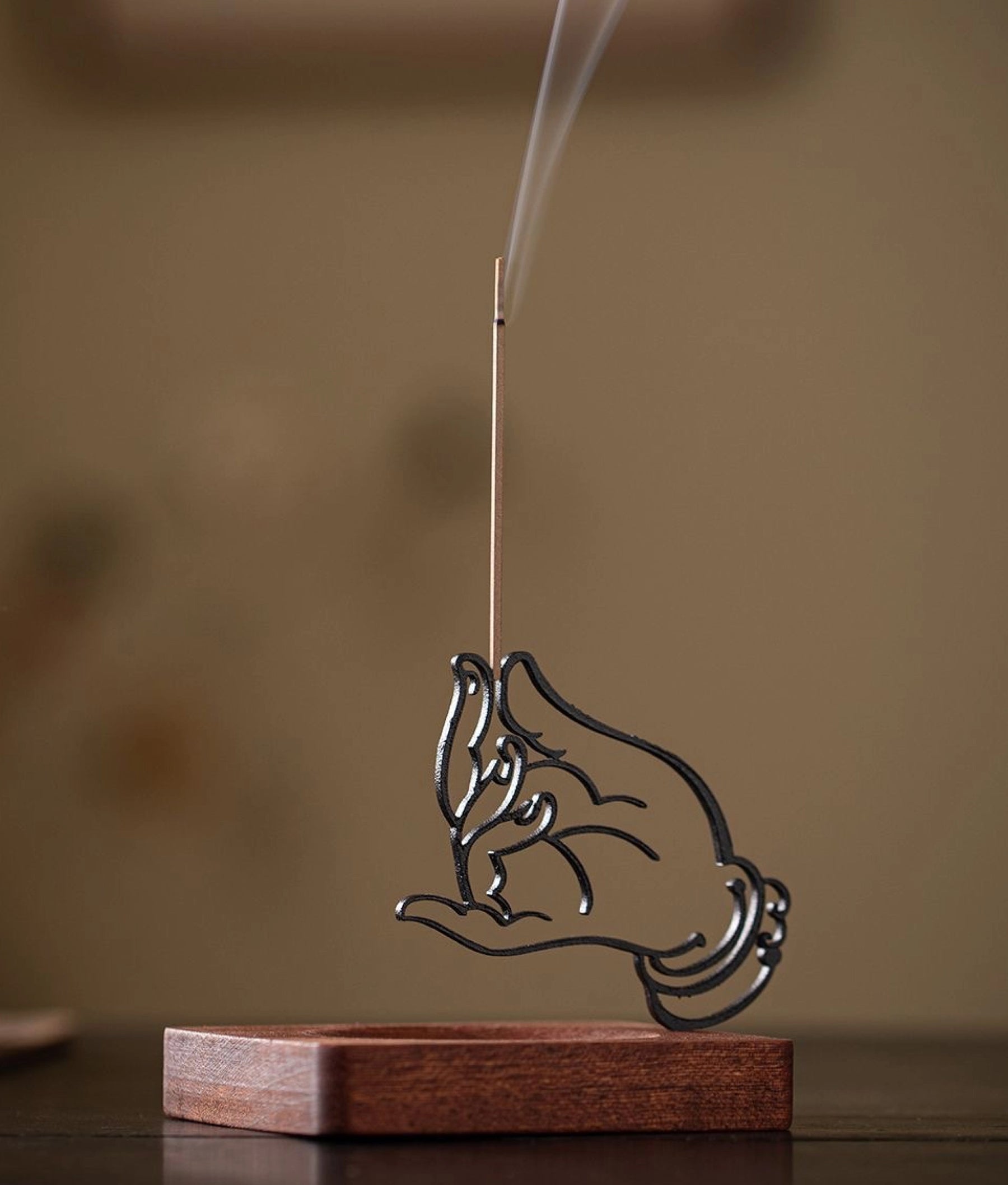 Serenity & Blessings Burner Set (Includes Incense Sticks) - Buddhist Mudra Incense Burner description 4