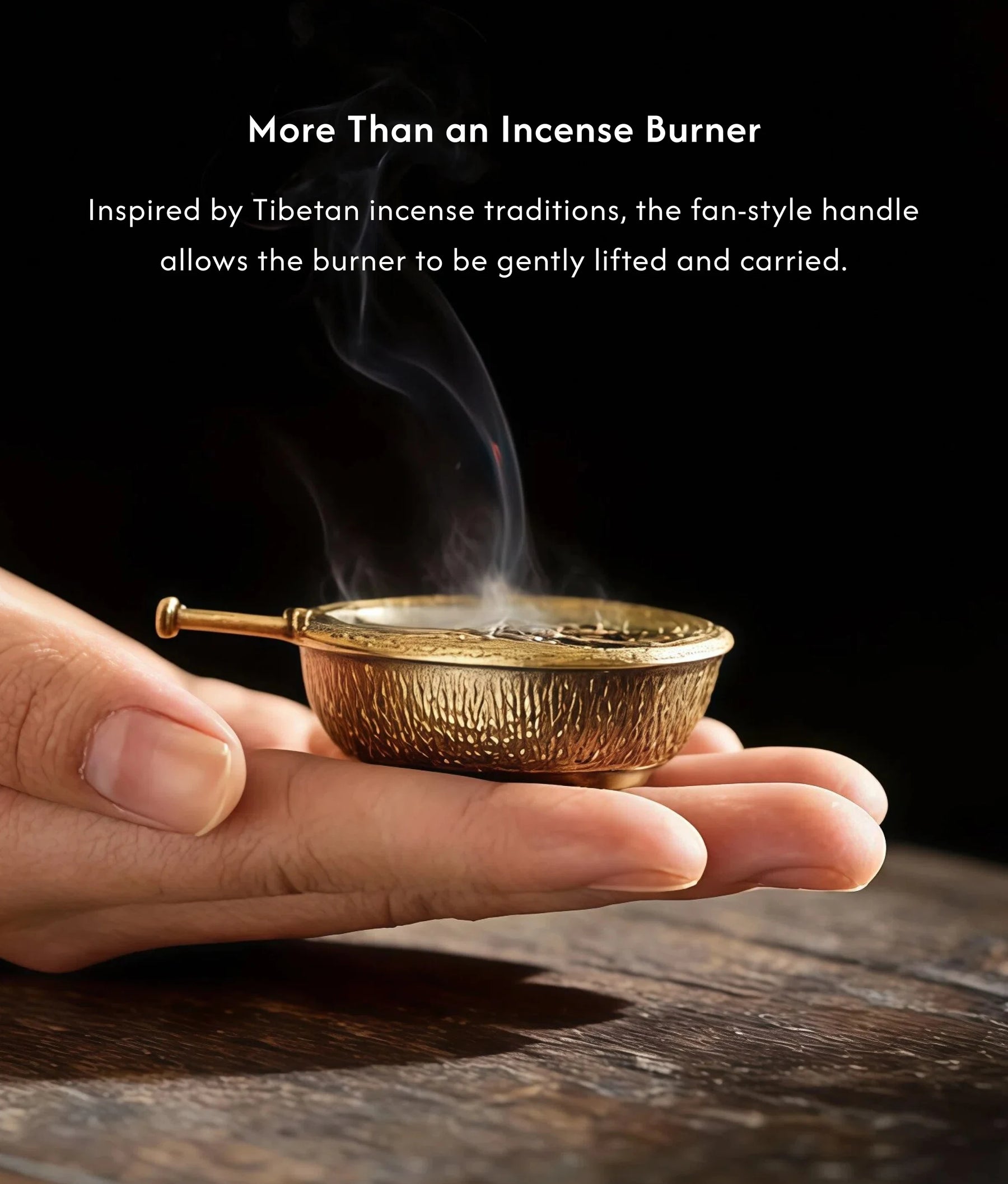 Power & Influence - Fortune Gourd Fan Incense Burner Set (Includes Incense Slices) description 3
