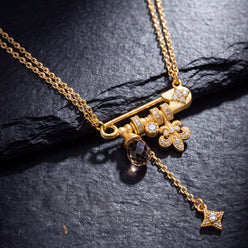 Wealth & Prosperity – Lucky Pin Charm Necklace