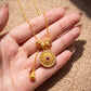 Fortune Alignment – Eight-Treasure Compass Gourd Tassel Necklace
