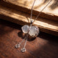 Protection & Peace – White Chalcedony Gourd Necklace
