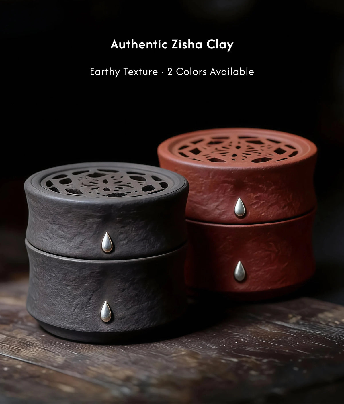 Integrity & Resilience - Bamboo Stillness Zisha Ceramic Burner Set (Includes Incense Slices) description 4