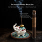 Wealth & Prosperity - White Elephant Fortune Incense Holder & Tray Burner Set (Includes Incense Sticks)