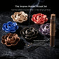 Awakening & Abundance - Gilded Blossom Rough Clay Burner Set (Includes Incense Sticks)