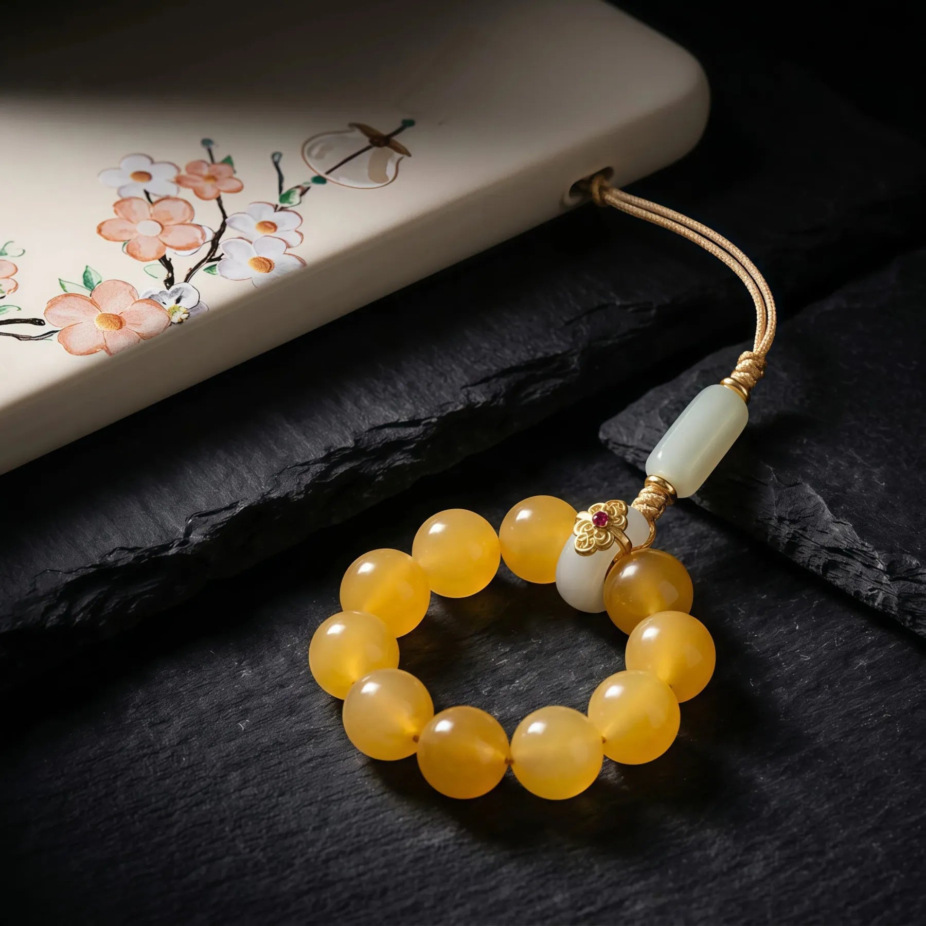 Warmth & Protection – Beeswax Jade Ring Harmony Talisman Strap
